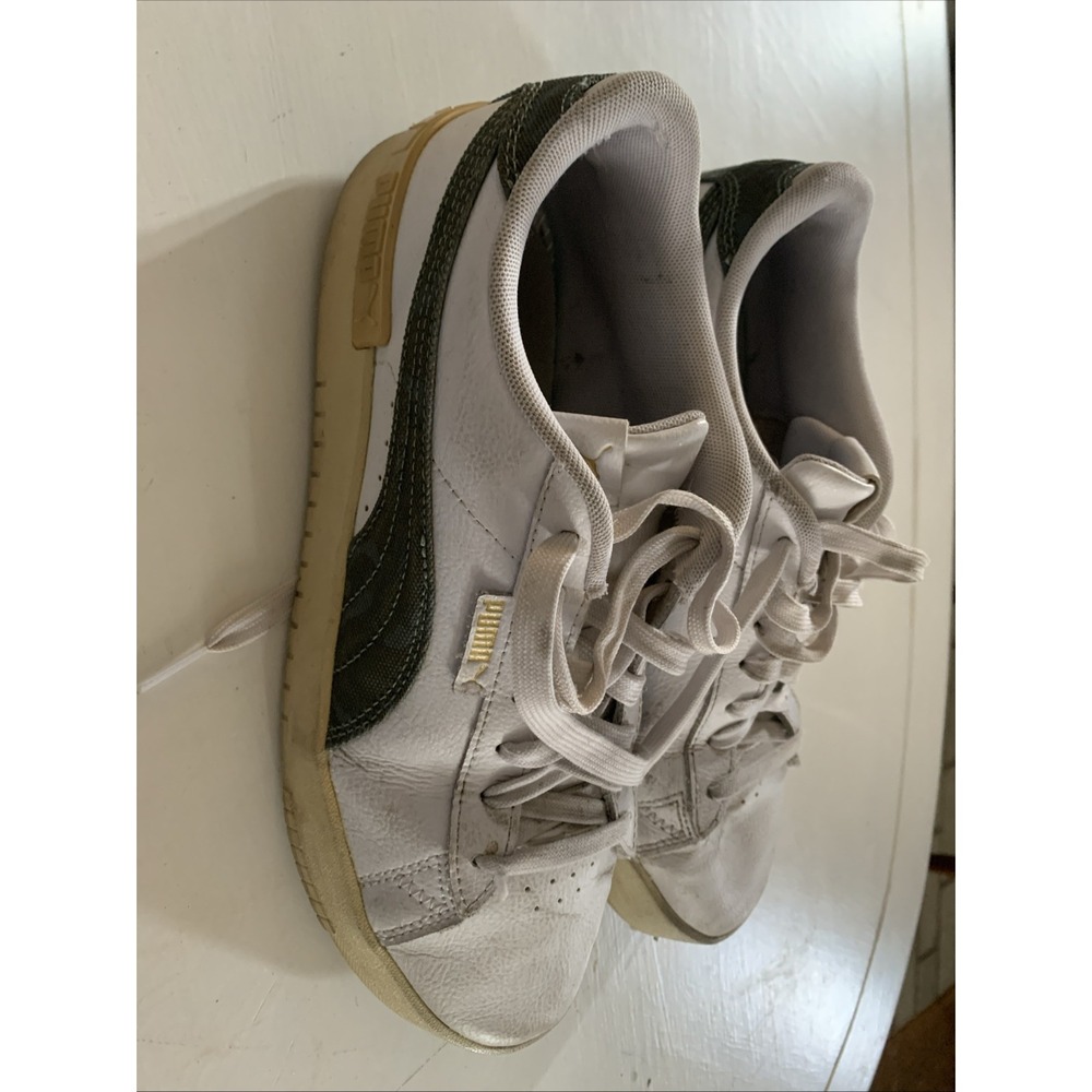 Puma Shoes Womens7.5 Jada Lace Up Athletic Low Sneakers 383929-01 White Leather